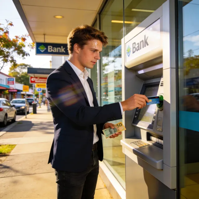 Australian home buyer reviewing bank statements to demonstrate genuine savings for a mortgage application